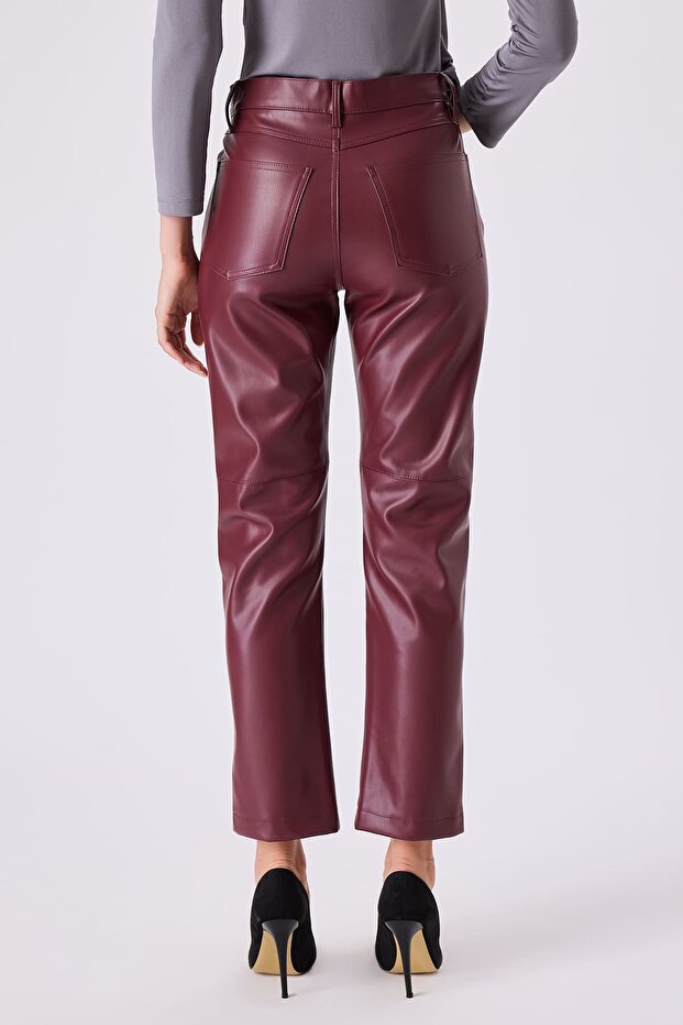 Deri havuç pantolon - 2