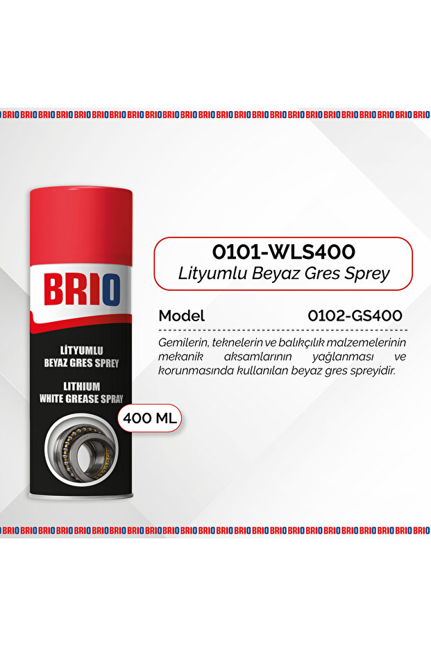 Lityumlu Beyaz Gres Sprey 400 ml - 3