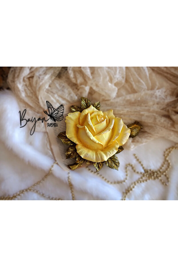 dev gül duvar süsü - 1