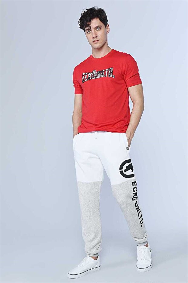 Freya Erkek Parcalı Baskılı Eşofman Alt - 2