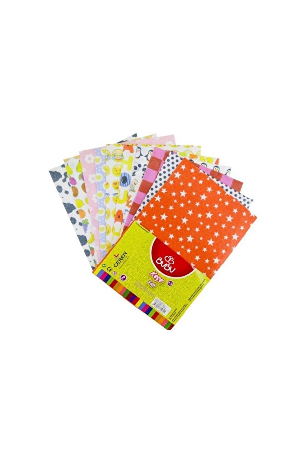 Ke0020 موديل Bu-bu منقوش 2 مم 20 × 30 سم 10 لباد مختلط