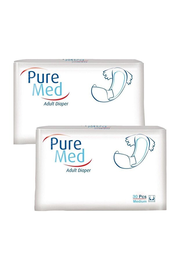 Adult Diapers with Waistband 60 Pieces Medium