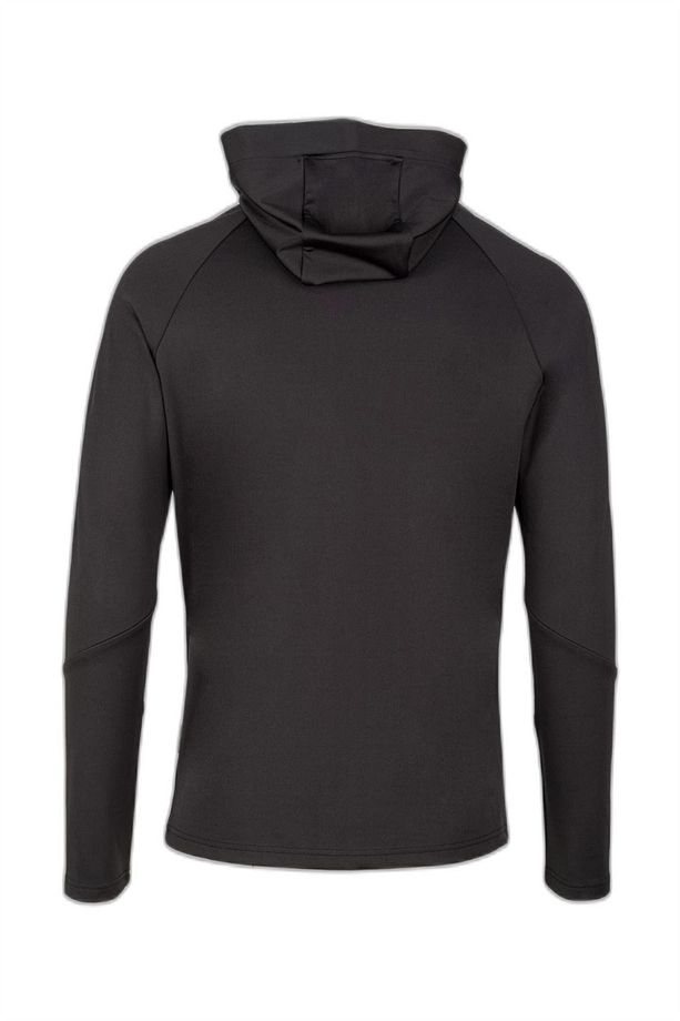 Selenge Fermuarlı Kapşonlu Sweat Siyah - 3