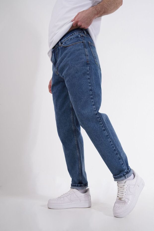 Basic Desensiz Erkek Mom Jean - 5