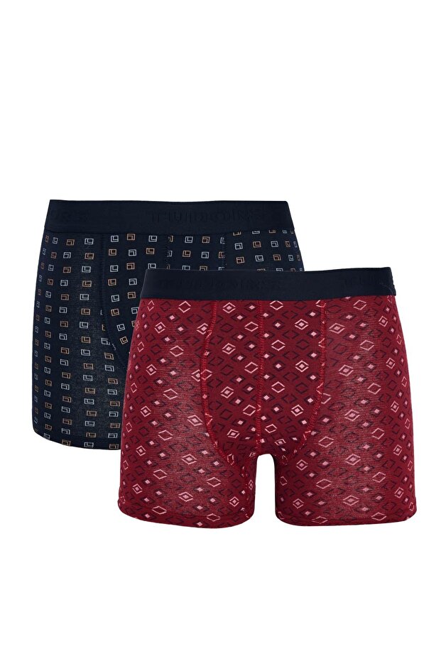 Men's Boxers - 2-piece Cotton and Lycra Flexible Fabric