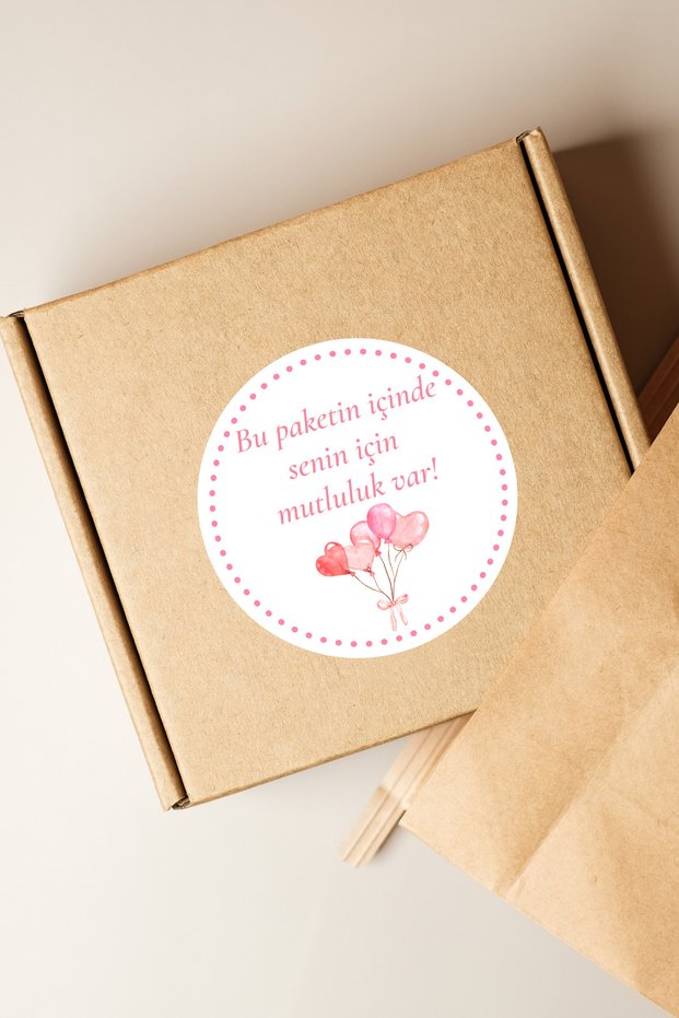 100 Pcs Happiness Is in the Mail Sticker - Thank You Thank You Packaging Packing Shipping Product Label -3X3Cm