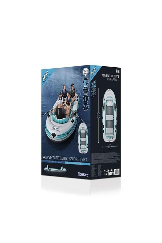 65159 Hydro-force Advanture Elite 5 Kişilik Raft Set Şişme Bot 364*166cm Full - 8