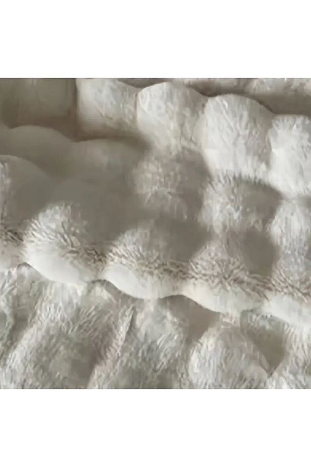 tavşan peluş Tüyü koltuk örtüsü ve paspas olarak kullanabilir 1 adet ölçüsü 80 x 190 cm çok yumuşak - 7