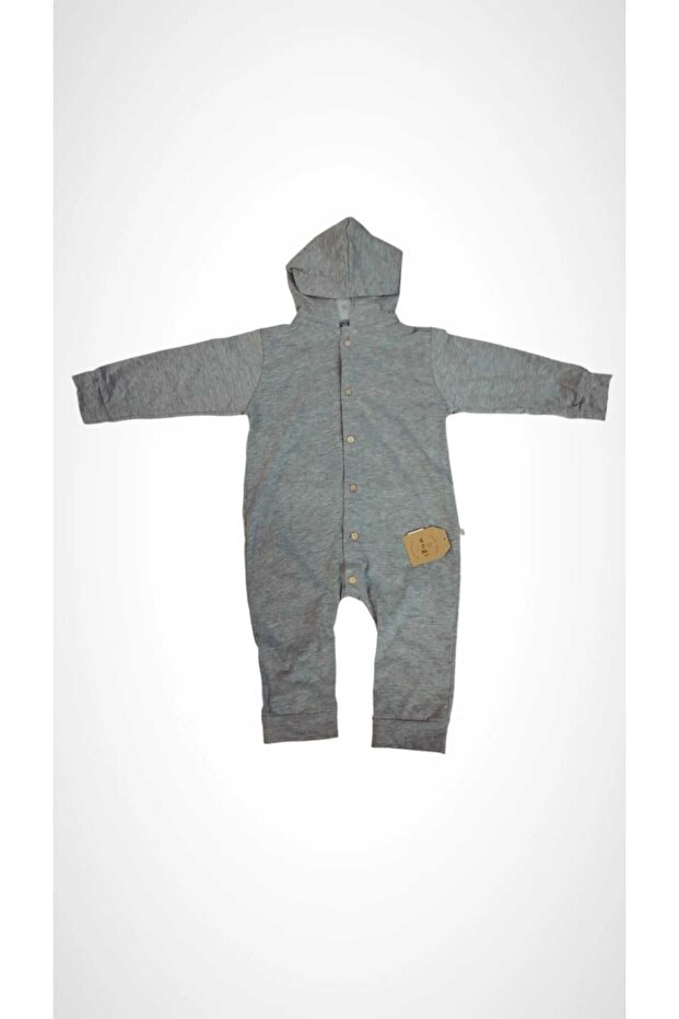 Basıc Bebek Kapşonlu Tulum - 1