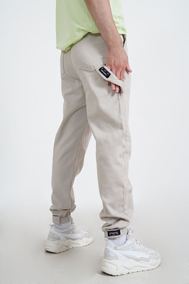 Stone Jogger Pants with Velcro Legs