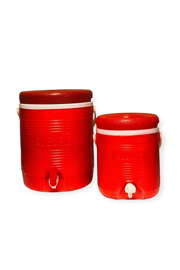 Colorful Double Large Thermos Cold Water Thermos with Striped Tap 19 Lt And 6 Lt