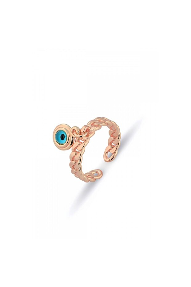 Rose Evil Eye Beaded Adjustable Ring - Ps 141000 En