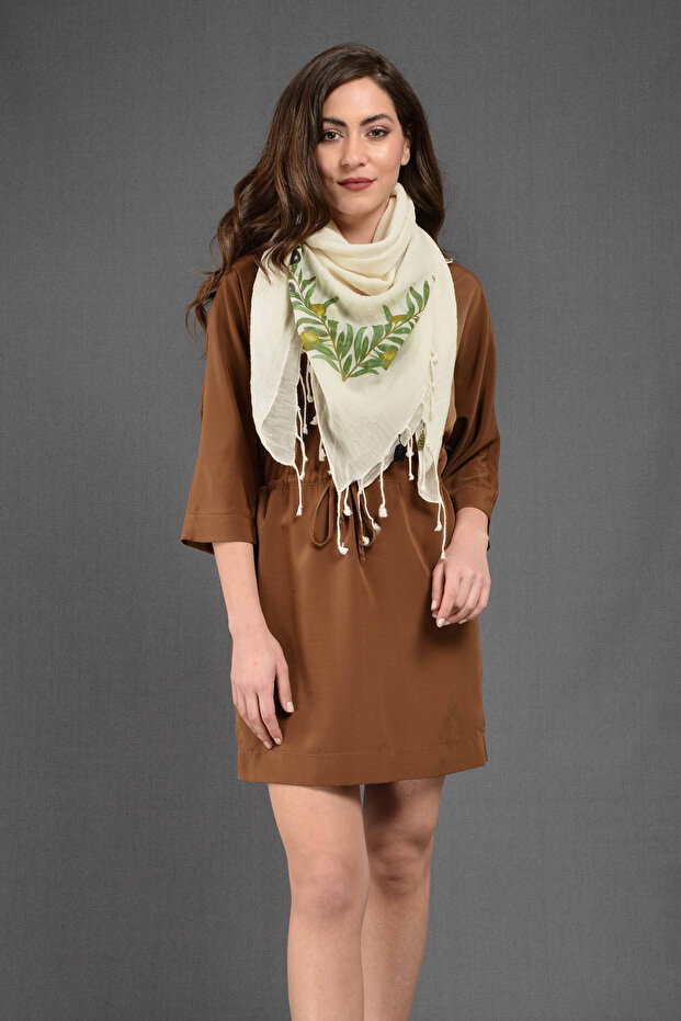 شال زيتوني مربع - 3