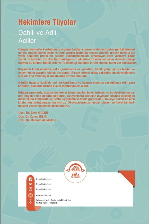 Dahili Ve Adli Aciller - Enes Güler 9786257849500 - 2