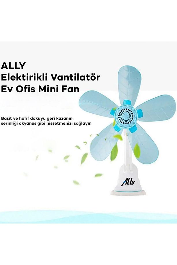 Klipsli Masaüstü Mini Vantilatör Fan 5 Yaprak 2024 Versiyon - 3