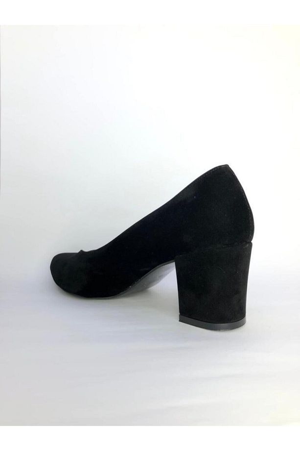 Kadın Siyah Süet Stiletto - 4