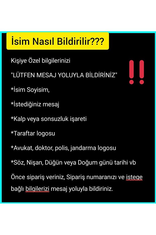 DIŞ KAPI SÜSÜ KİŞİYE ÖZEL - 2