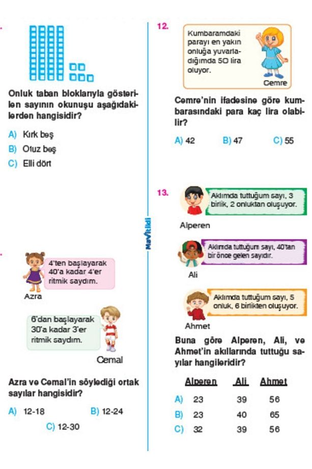 2.sınıf Paket Deneme ( 6 Farklı Deneme ) - 5