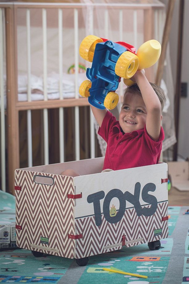Cheerful Toybox Ahşap Oyuncak Kutusu - 6