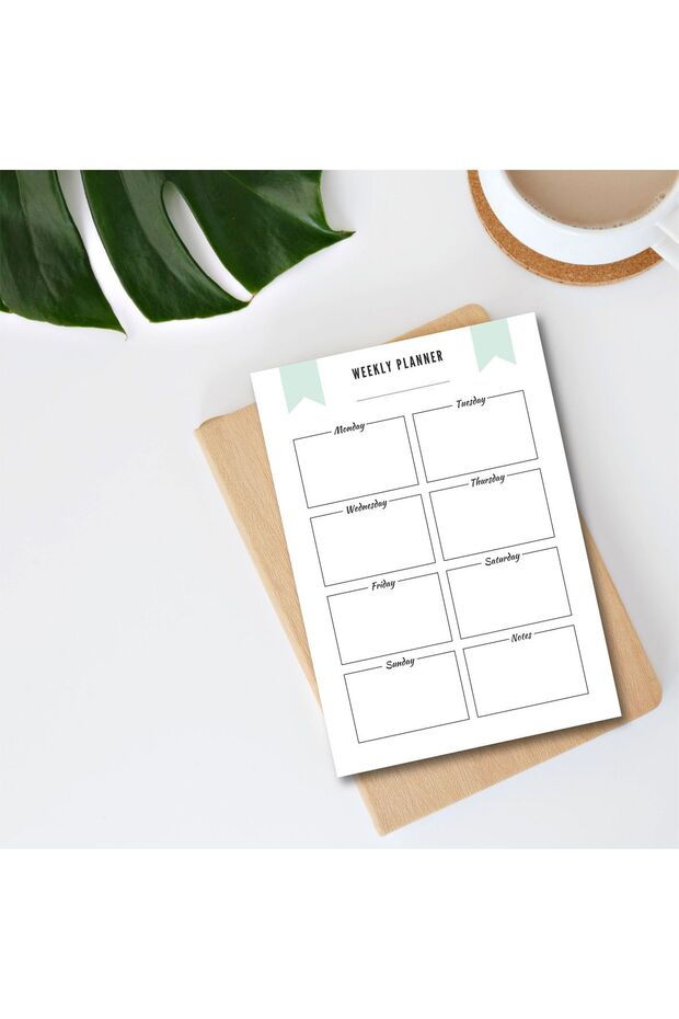 Minimal English Daily and Weekly Planner/To Do List/Notebook/Notepad/Memopad A5 - 3