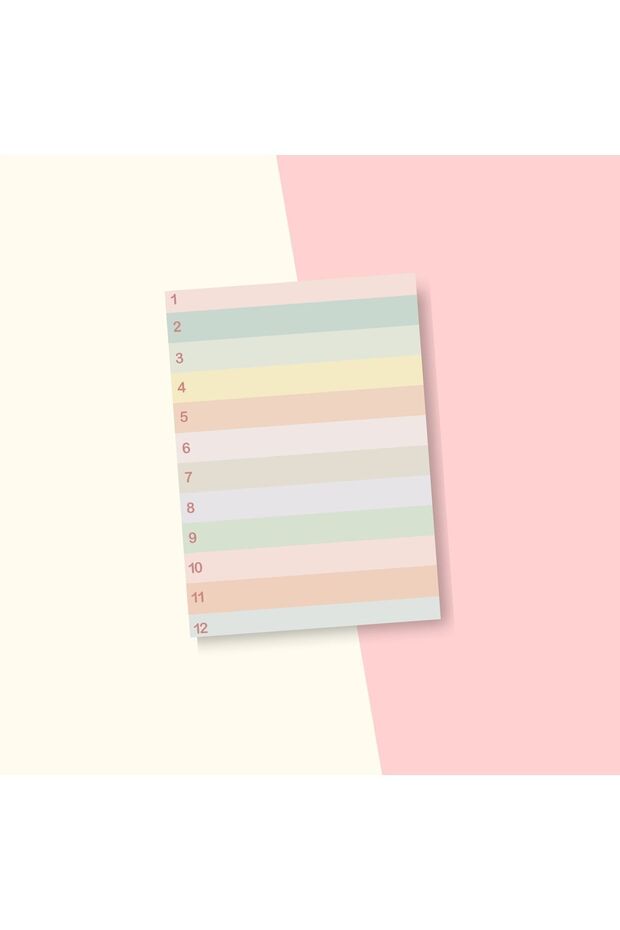 Rengarenk Planlayıcı/to Do List/defter/notepad/memopad A6 - 2