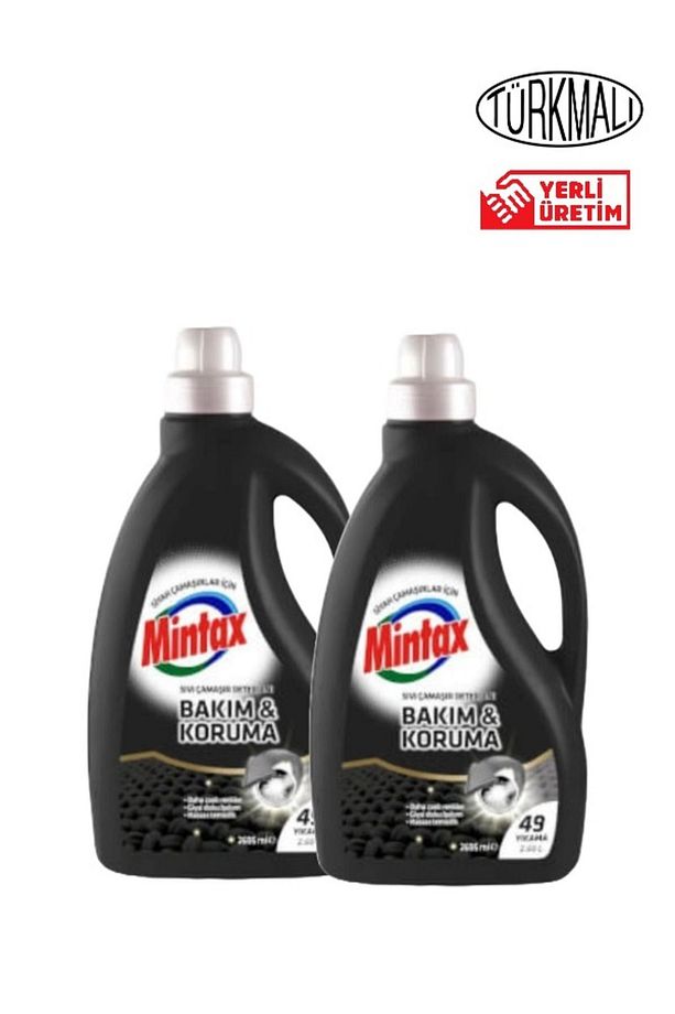 MİNTAX SIVI ÇAMAŞIR DETERJANI SİYAH ÇAMAŞIRLAR İÇİN 2695ML X 2 ADET - 1