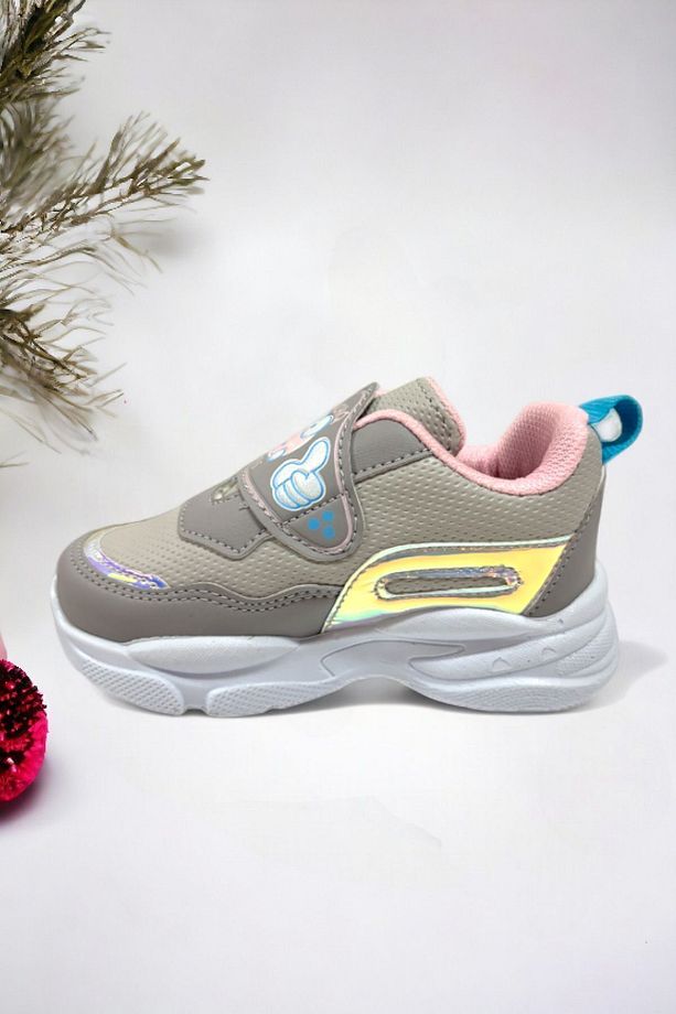 Memory Foam Tabanlı Işıklı Kız Çocuk Bebek Spor Sneakers - 4