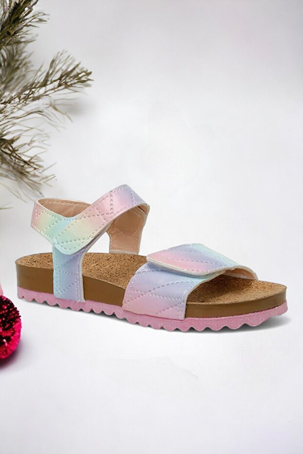 Color Transitional Girls' Sandals