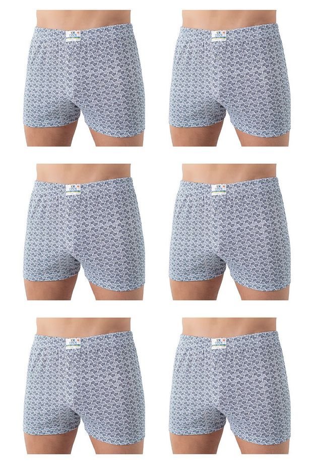 2304 6'lı Paket Erkek Pamuk Empirme Boxer - 3