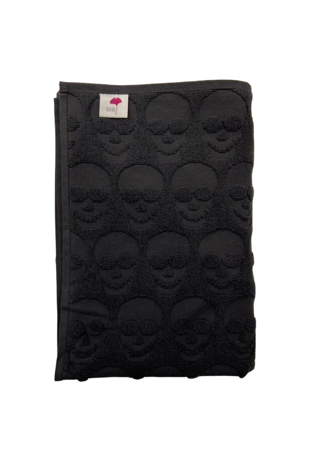 منشفة حمام جمجمة منقوشة مقاس 70 × 140 سم - 2