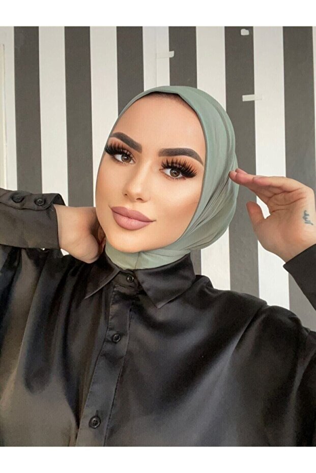 Women's Hijab Combed Cotton Snap-On Ready Bone Shawl Model Scarf Shawl
