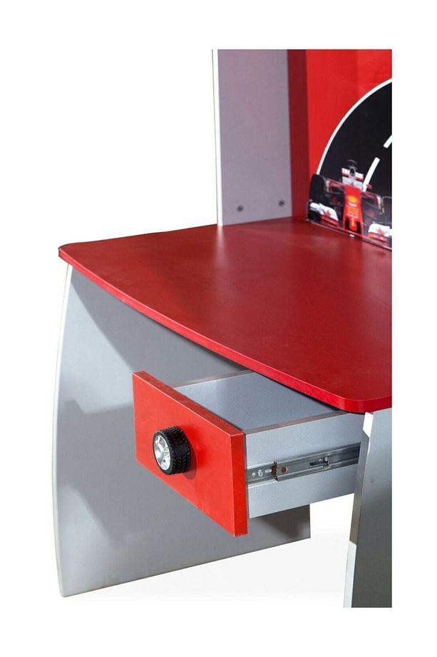 Bilgisayar Masası, Formula Çalışma Masası - Kırmızı - 3