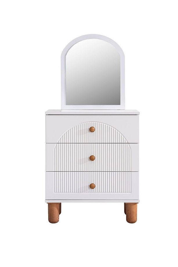Bohem Genç Odası - 3 Kapaklı Dolap, Karyola, Komodin, Şifonyer, Masa - 6