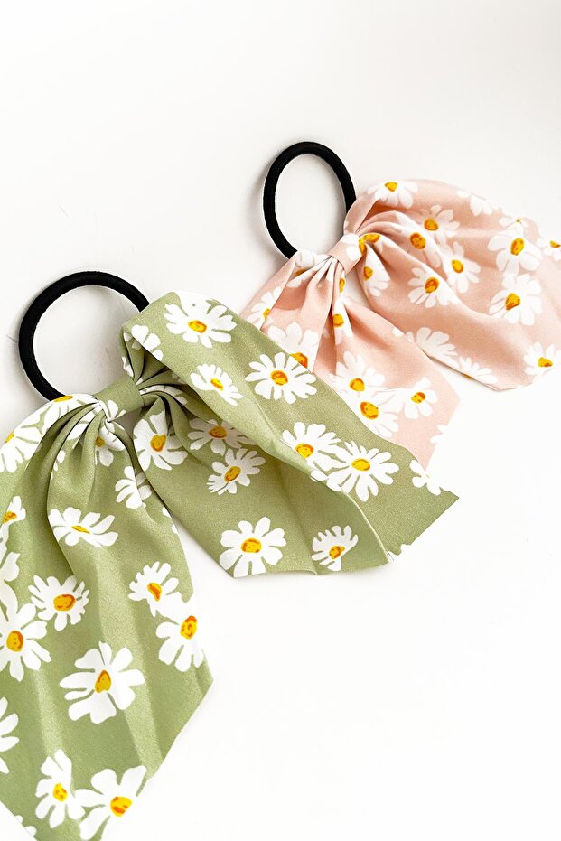 قطعتان من القوس بنمط ديزي - مشبك مطاطي معلق - 1