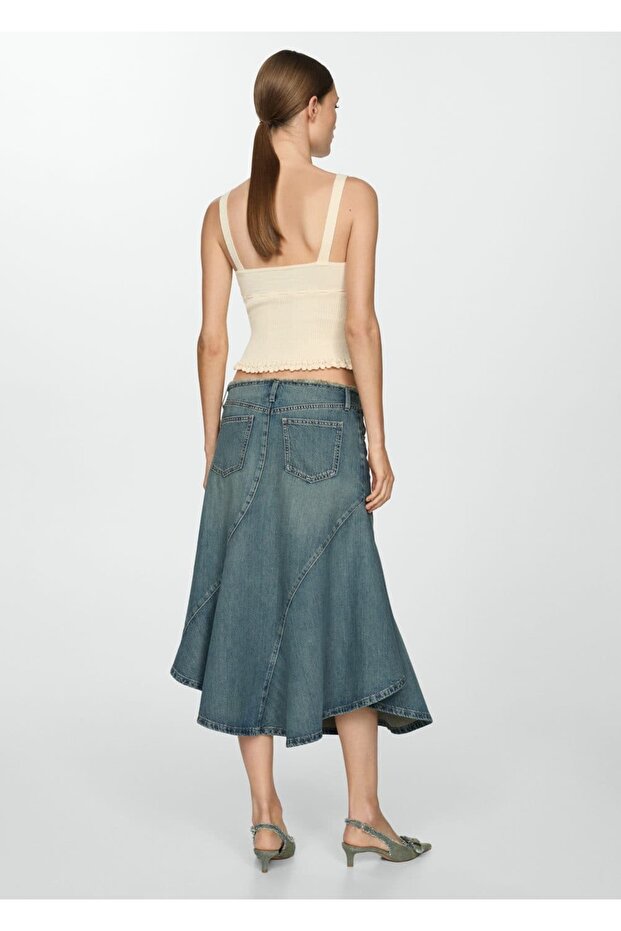 Fiyonklu dokuma bluz - 4