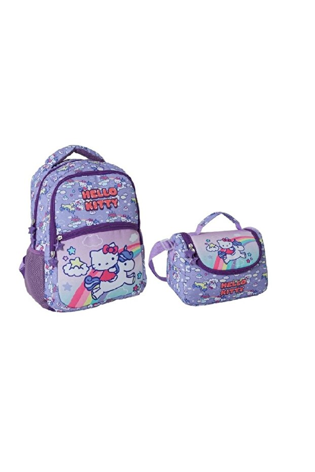 Σετ διατροφής Hello Kitty Purple School Backpack - 1