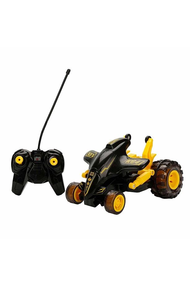 Drift Shark Işıklı 360 Derece Dönen Usb Şarjlı Uzaktan Kumandalı Araba - Sarı - 2