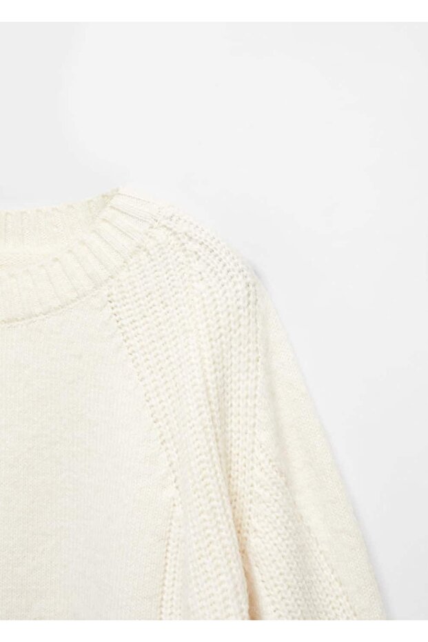 Yuvarlak yaka triko kazak - 5