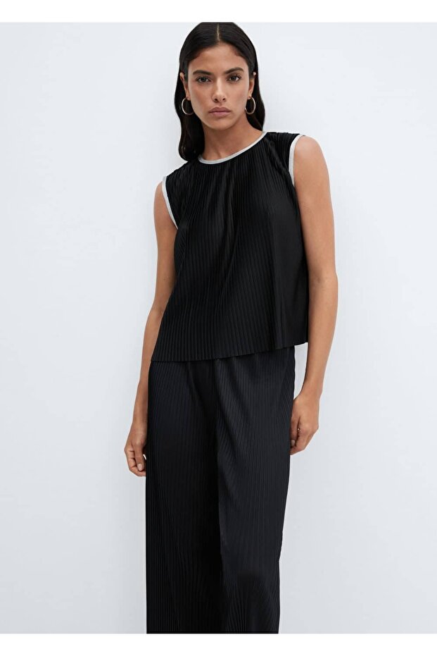 Pilili wideleg pantolon - 6