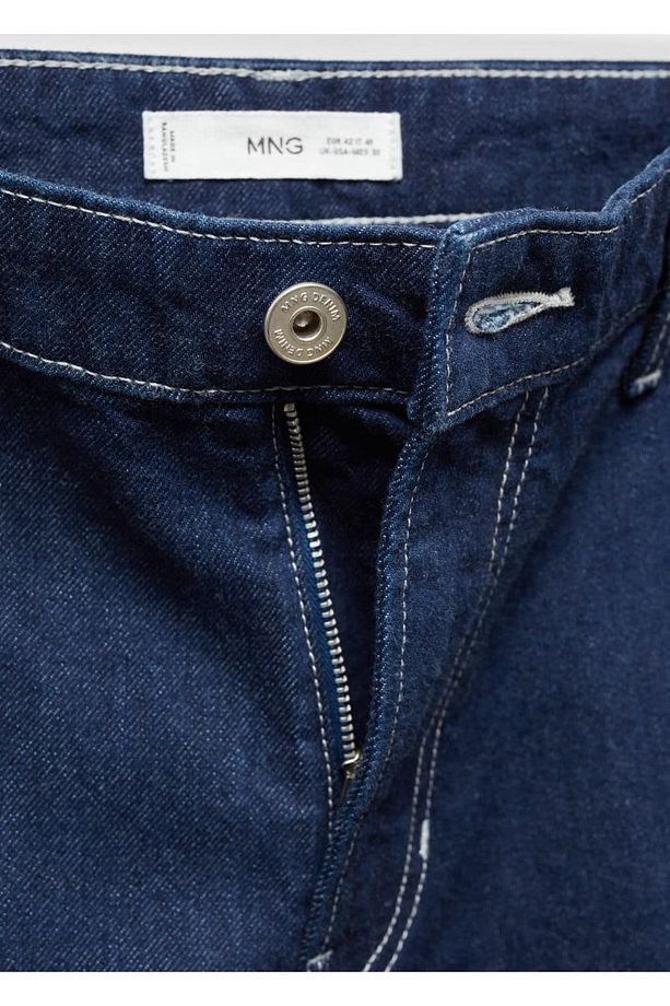 Pamuklu denim bermuda şort - 5