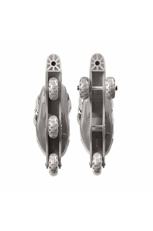 Çocuk Pembe Unicorn Desenli Inline 3 Tekerlekli Paten - 4