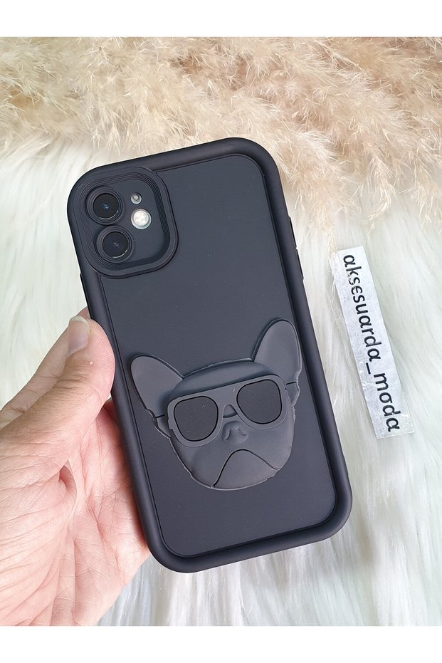 iPhone 11 Compatible Silicone Case with Figure