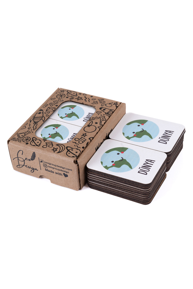 بطاقات مطابقة خشبية ممتعة وتعليمية تحت عنوان الفضاء - 5