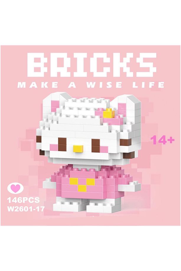 Hello Kitty Bricks Blok seti - PEMBE - 2