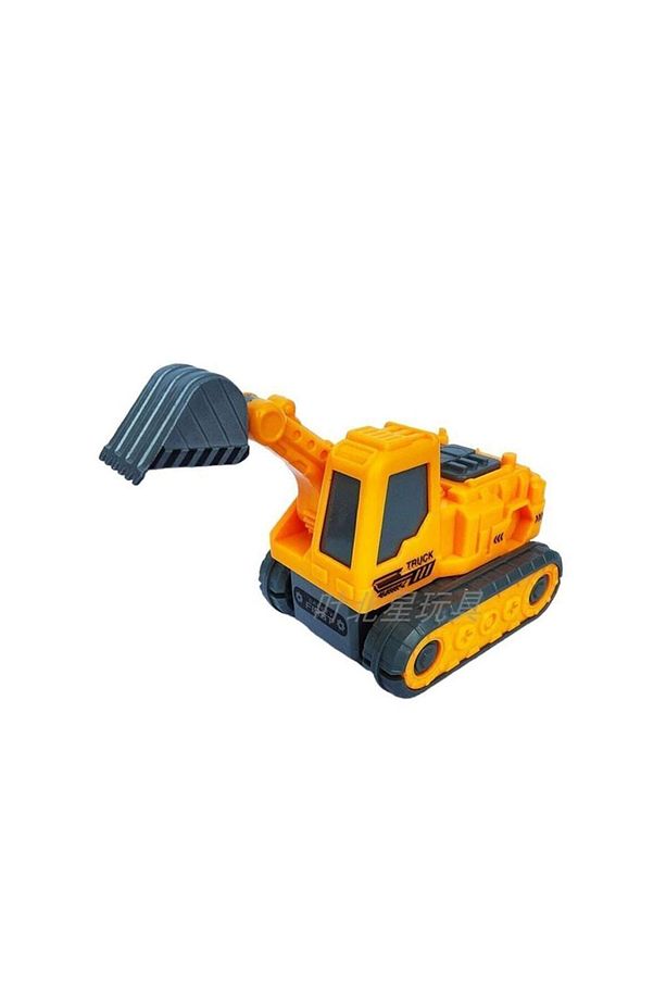 Kutulu 6'lı Metal İş Makineleri 0783-365, Birleşip Robot Olan 5'li Araba Seti - 6