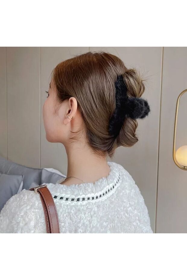 مشبك مزلاج قطيفة كبير - 1