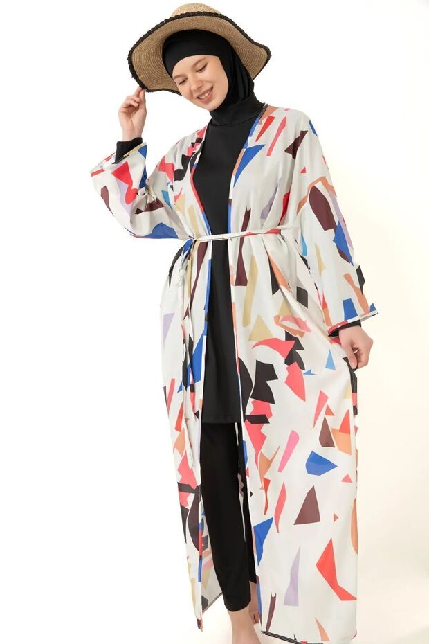 Pareolu Full Covered Hijab Swimsuit Lycra Fabric