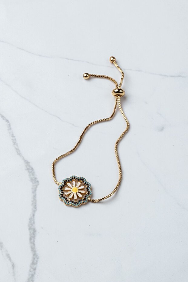 Çelik papatya bileklik - 1