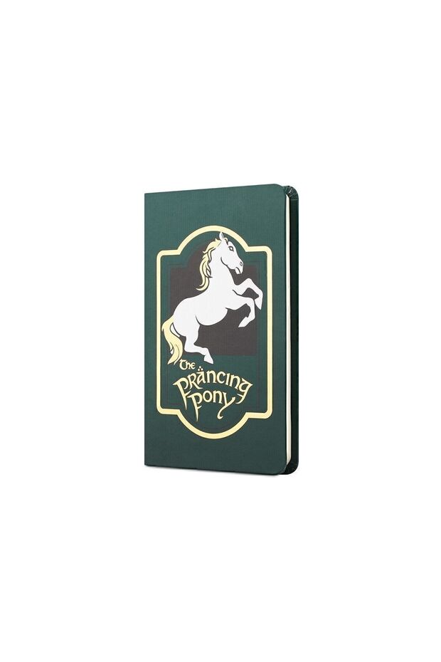 The Lord Of The Rings Hard Cover Elastic Mini Notebook The Prancing Pony Green