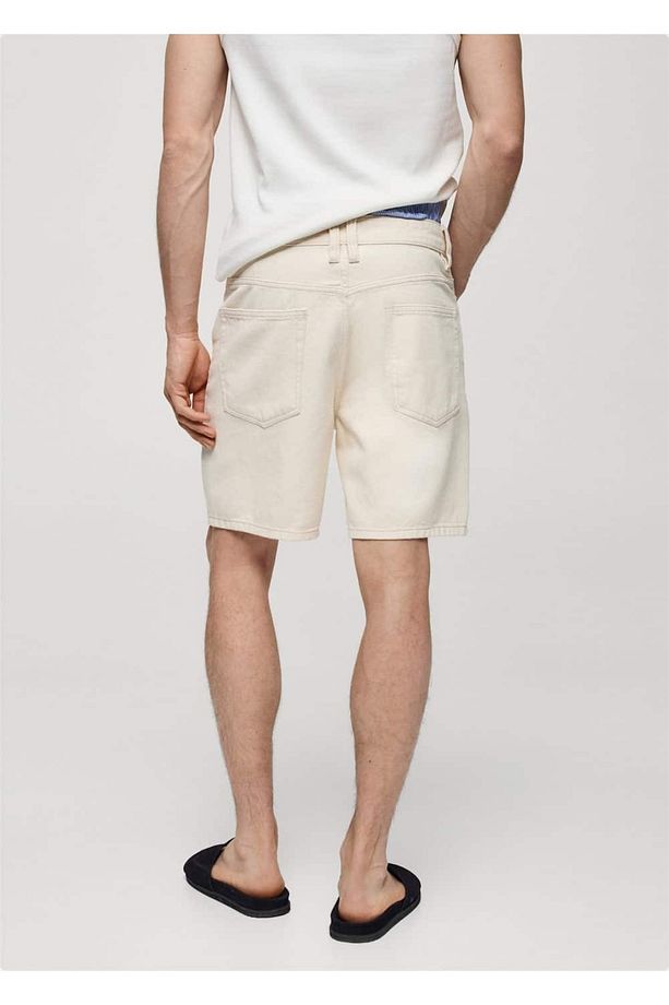 Regular Fit Denim Şort - 4